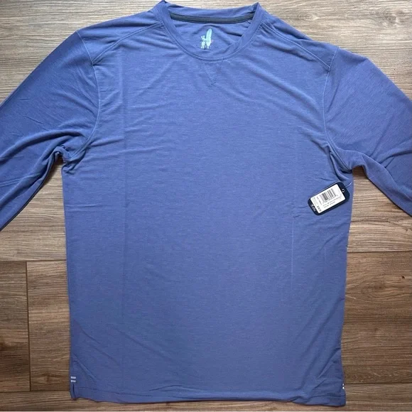 Johnnie-O | Course PrepFormance Long Sleeve Crewneck in Shoreline Blue (Small) - Picture 3 of 13